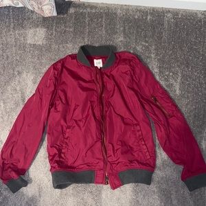 Mens GAP Burgundy Cargo Jacket Size L